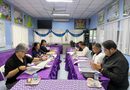 ประชุมคณะกรรมการตรวจรับพัสดุและผู้ควบคุมงาน โครงการปรับปรุงห้องสมุดประชาชน “เฉลิมราชกุมารี” อำเภอบ้านแพ้ว ครั้งที่ ๘/๒๕๖๙